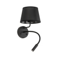 10203 MAJA BLACK KINKIET 2 E27+ G9 + USB TK LIGHTING