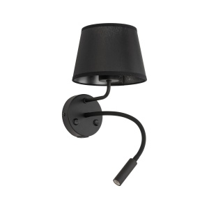 10203 MAJA BLACK KINKIET 2 E27+ G9 + USB TK LIGHTING