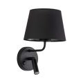 11392 MAJA BLACK KINKIET 1XE27 / 1XG9 TK LIGHTING