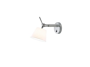 ==WYSYŁKA 48H == Kinkiet abażur biały wysięgnik aluminium  ZYTA XS AZ2414  Azzardo