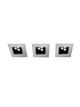 szare Philips STARDUST lampa 57972/48/16 3 x wpust oczka LED ledy