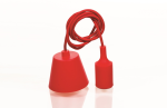 PE022779 Kabel LOFT DESIGN E27 1,5m 2x0,5mm2 max 36W ~230V CZERWONY NEXTEC