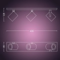 Potrójne oświetlenie punktowe Argenta 50623/31/P7 White and color ambiance Bluetooth PHILIPS HUE