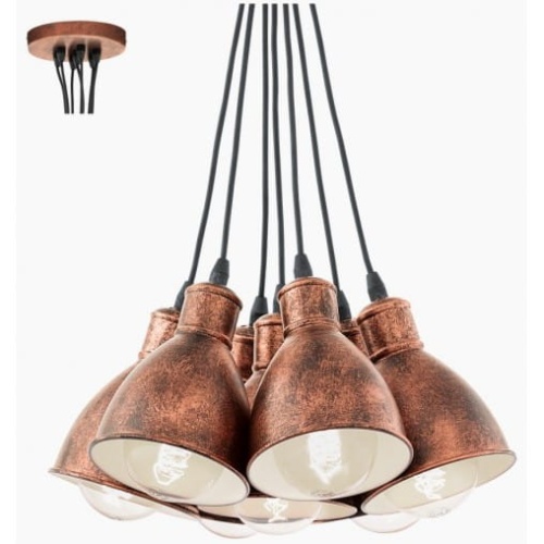 Lampa wisząca vintage 49494 Priddy 1 EGLO 9002759494940