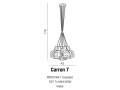 CARRON 7  AZ2142 Lampa wisząca DRUCIANA AZZARDO