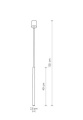 Lampa wisząca LASER SOLID BRASS I 8798 Nowodvorski