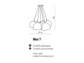 AZ1043 Lampa WISZĄCA DEKORACYJNA Noa 7 Azzardo PL-6084 CHROM